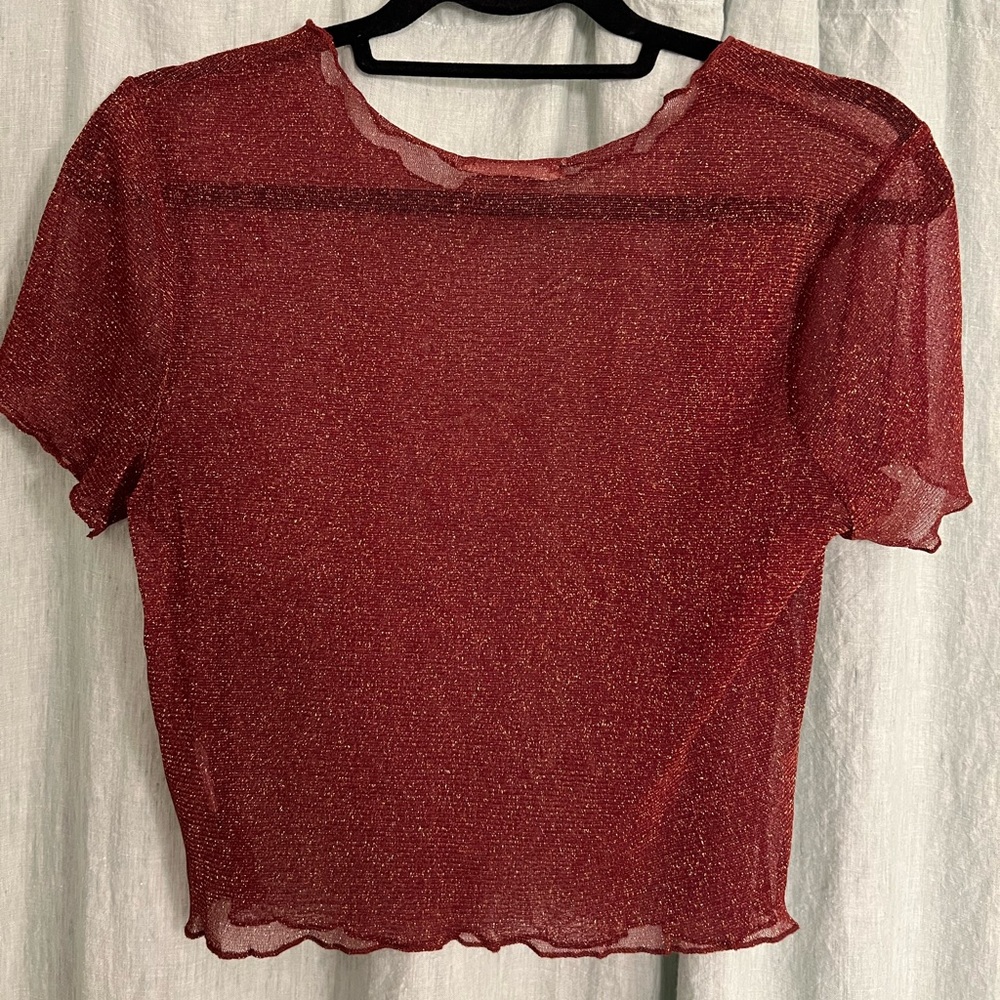 Mesh Sleeveless Top - Size Large